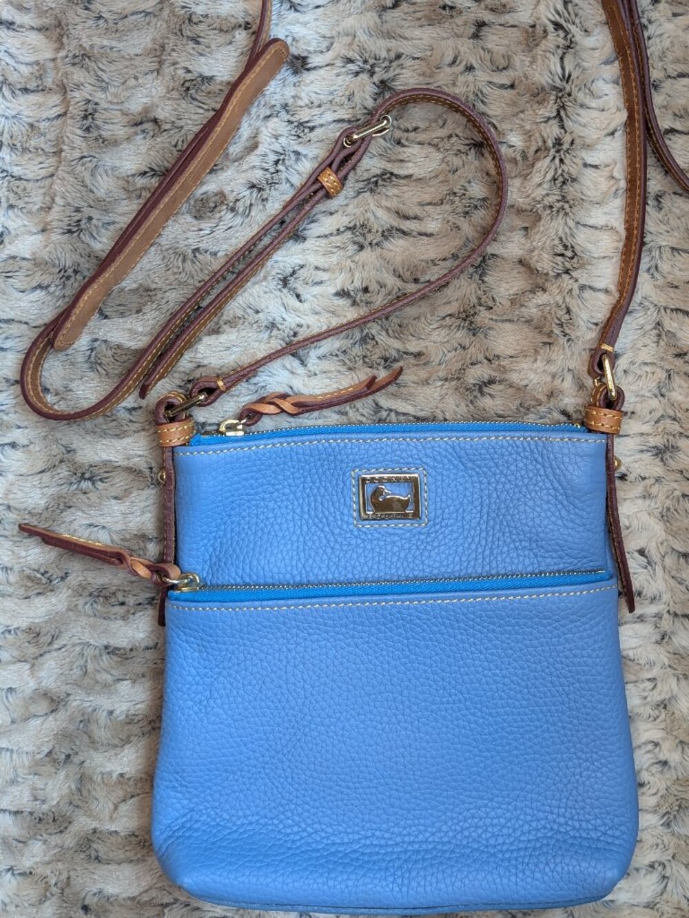 Bag | Dooney & Bourke Pebbled Leather Crossbody Bag – Blue